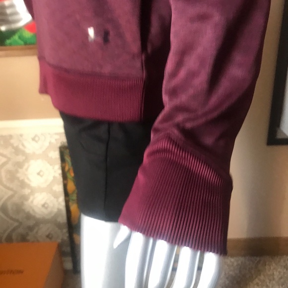 Under Armour ColdGear Women’s Medium Full Zip Fleece Jacket Mock Neck Red - Picture 8 of 16